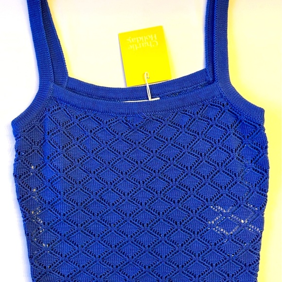 Anthropologie Tops - Anthro Charlie Holiday NWT XS Blue Knit Tank Top